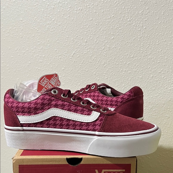 Vans Shoes - Vans Burgundy Platform Old Skool Women's Sneakers